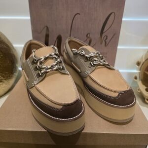 New Classic Two-Tone Boat Shoes for Women